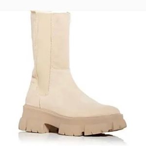Aqua Trixy Tan Mid-Calf Boor